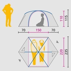 Jack Wolfskin ECLIPSE Ⅱ 2人用テントの画像