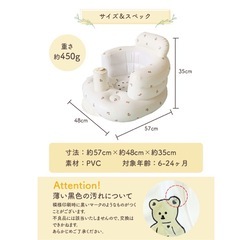 エアー ベビーチェア バスチェア　の画像