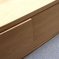 新札幌 / 無印良品 スタッキングキャビネット オーク材 ローボード AVボード テレビ台 テレビボード / No.3698の画像