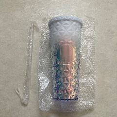 スターバックス 海外限定 ホリデー ストロータンブラー 二重層 710ml 白 スタバ タンブラーの画像