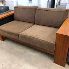 【ジャングルジャングル石津店】 スキャンティーク CANTEAK 2人用ソファー チーク材 無垢材 北欧風 新生活 堺市 西区 堺区 石津の画像