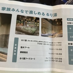 京都るり渓温泉　入浴チケット　4枚の画像