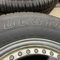 パジェロミニタイヤホイール4本セット！バリ山！195/80/R15の画像