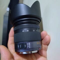 優良品 フード付き Panasonic LUMIX G VARIO F3.5-5.6 14-45mm ASPH. MEGA O.I.Sの画像