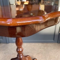 B7121【イタリア】 象嵌 サイドテーブル 丸テーブルの画像