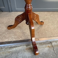 B7121【イタリア】 象嵌 サイドテーブル 丸テーブルの画像