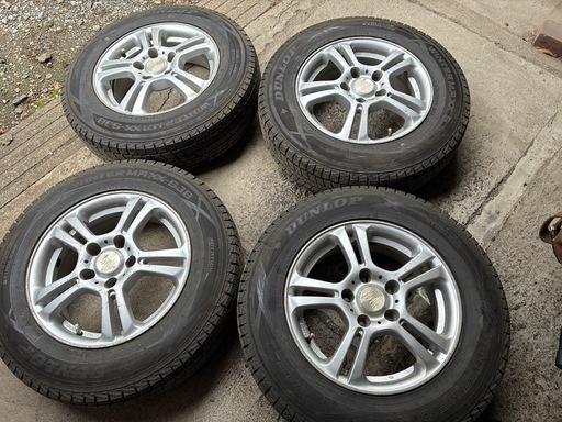 【値下げ】パジェロミニH58Aタイヤホイール4本セット！スタッドレスタイヤ！175/80/R15