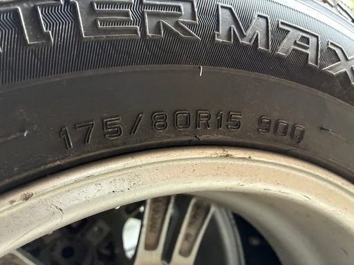 【値下げ】パジェロミニH58Aタイヤホイール4本セット！スタッドレスタイヤ！175/80/R15