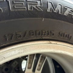 パジェロミニタイヤホイール4本セット！スタッドレスタイヤ！175/80/R15の画像