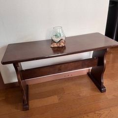 おしゃれベンチ　椅子　飾り棚の画像