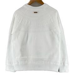 美品 St Andrews セントアンドリュース ブランドロゴ 秋冬 AW スウェット ポリエステル ホワイト レディース S スウェットシャツ【古着】【中古】の画像