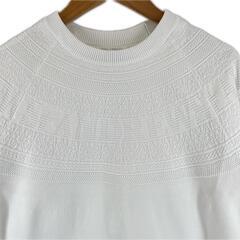 美品 St Andrews セントアンドリュース ブランドロゴ 秋冬 AW スウェット ポリエステル ホワイト レディース S スウェットシャツ【古着】【中古】の画像