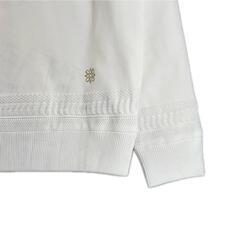 美品 St Andrews セントアンドリュース ブランドロゴ 秋冬 AW スウェット ポリエステル ホワイト レディース S スウェットシャツ【古着】【中古】の画像