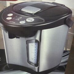 新品 ベジタブル 2.2L 電動給湯ポット GD-UP220K 電気ポット 3段階保温可 360°回転ベース シルバー×ブラック 札幌市東区 新道東店の画像