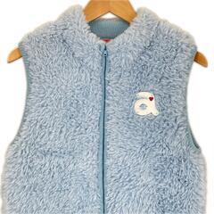 美品 ARCHIVIO アルチビオ ブランドロゴ 秋冬 AW ベスト ポリエステル ライトブルー レディース 38(M)【古着】【中古】の画像