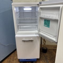I518 🌈 ジモティー限定価格！ 人気のレトロデザイン♪ e angle 冷蔵庫 (170L) ⭐ 動作確認済 ⭐ クリーニング済の画像