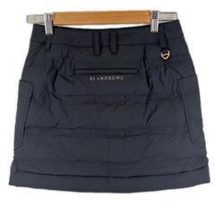 美品 St Andrews セントアンドリュース ブランドロゴ オールシーズン スカート ポリエステル/ポリウレタン ブラック レディース S【古着】【中古】の画像