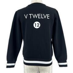 美品 Vtwelve ヴィトゥエルヴ ブランドロゴ 秋冬 AW スウェット ポリエステル/コットン ブラック レディース 1(M) ゴルフウェア【古着】【中古】の画像