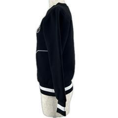 美品 Vtwelve ヴィトゥエルヴ ブランドロゴ 秋冬 AW スウェット ポリエステル/コットン ブラック レディース 1(M) ゴルフウェア【古着】【中古】の画像