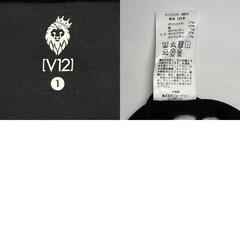 美品 Vtwelve ヴィトゥエルヴ ブランドロゴ 秋冬 AW スウェット ポリエステル/コットン ブラック レディース 1(M) ゴルフウェア【古着】【中古】の画像