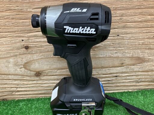 【SIW】≪美品≫ makita マキタ TD173DRGXB 黒 18V充電式インパクトドライバ バッテリー２個、充電器付き ①【中