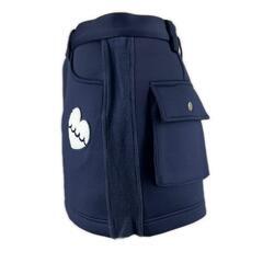 美品 Moutamarine ムータマリン ミニスカート ワンポイント オールシーズン スカート ポリエステル/コットン ネイビー レディース S【古着】【中古】の画像