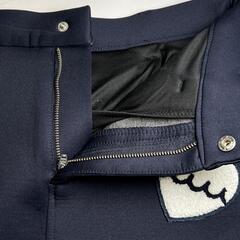 美品 Moutamarine ムータマリン ミニスカート ワンポイント オールシーズン スカート ポリエステル/コットン ネイビー レディース S【古着】【中古】の画像