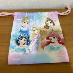 ディズニープリンセス　バッグ　巾着袋の画像