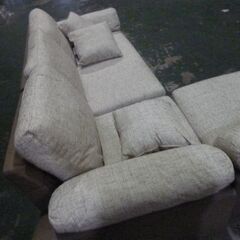 6-6　未使用/新品　アウトレット　ソファー 三人掛け 洗える カバー付き カウチソファ L字 布地 クッション付き ソファーセット ソファ カウチの画像