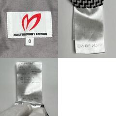 美品 MASTER BUNNY EDITION マスターバニーエディション 千鳥格子 オールシーズン スカート ポリエステル/レーヨン ホワイト レディース 0(S)【古着】【中古】の画像