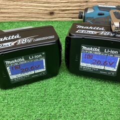 【SIW】≪美品≫ makita マキタ TD173DRGX 青 18V充電式インパクトドライバ バッテリー２個、充電器付き【中古動作品】の画像
