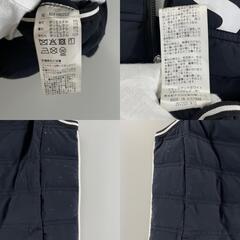 Ampasy アンパスィ ブランドロゴ 秋冬 AW ダウンベスト ポリエステル/ポリウレタン ネイビー レディース 36(S) ゴルフウェア【古着】【中古】の画像