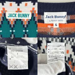 美品 Jack Bunny!! ジャックバニー その他 秋冬 AW 長袖ニット アクリル/ウール マルチカラー メンズ 4(M) ゴルフウェア　セーター　ノルディック柄【古着】【中古】の画像