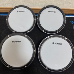 Donner 電子ドラム セット 初心者 メッシュ 折りたたみ式 音源450種 デモ50曲 スローン/スティック/ヘッドホン付 大人 自宅練習 日本語説明書付 DED-200の画像
