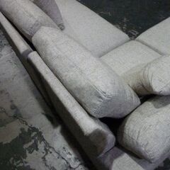 6-7　未使用/新品　アウトレット　ソファー 三人掛け 洗える カバー付き カウチソファ L字 布地 クッション付き ソファーセット ソファ カウチの画像
