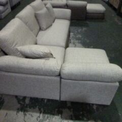 6-7　未使用/新品　アウトレット　ソファー 三人掛け 洗える カバー付き カウチソファ L字 布地 クッション付き ソファーセット ソファ カウチの画像