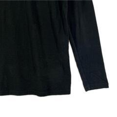 美品 MARK&LONA マークアンドロナ ブランドロゴ 秋冬 AW 長袖シャツ アクリル/レーヨン ブラック メンズ ML ゴルフウェア　タートルネック【古着】【中古】の画像