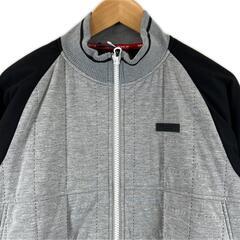 美品 new balance golf ニューバランスゴルフ ブランドロゴ 秋冬 AW ジャケット ポリエステル/レーヨン グレー メンズ 5 フルジップアップアウター　ゴルフウェア【古着】【中古】の画像