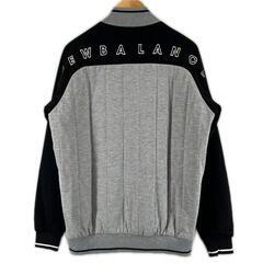 美品 new balance golf ニューバランスゴルフ ブランドロゴ 秋冬 AW ジャケット ポリエステル/レーヨン グレー メンズ 5 フルジップアップアウター　ゴルフウェア【古着】【中古】の画像