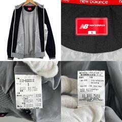 美品 new balance golf ニューバランスゴルフ ブランドロゴ 秋冬 AW ジャケット ポリエステル/レーヨン グレー メンズ 5 フルジップアップアウター　ゴルフウェア【古着】【中古】の画像