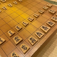 一枚板　貴重　将棋盤と駒の画像