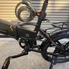 型式認定取得済】 折りたたみ電動アシスト自転車 20インチ ミニベロ 走る距離最大80km 軽量・パワフル・5段階アシスト搭載 SAMEBIKE 20LVXD30-IIの画像