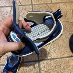 子供靴　車柄サンダル13cmの画像
