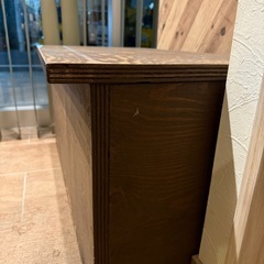 木製オーダーベンチ（収納付き）の画像