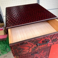 11172😺　引き出し　鎌倉彫の画像