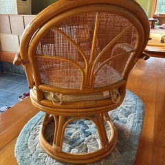 籐椅子 回転式
の画像