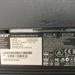 acer PCモニター　KA270Hの画像