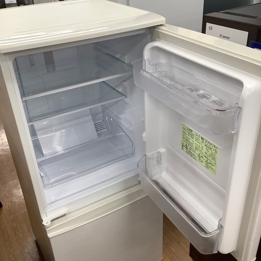 SHARP シャープ 2ドア冷蔵庫 SJ-D14F-W 2020年製【トレファク 川越店】