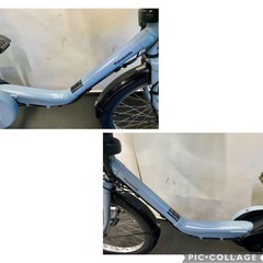 1年保証 送料無料　新型　パナソニック　ギュットミニ　水色　電動アシスト自転車 g1112の画像