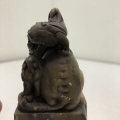 獅子鈕 印章 石印 篆刻 書道具 骨董 古印材  書画 雅印 文房具 コレクション 251106-13の画像